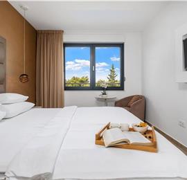 5 bedroom beachfront villa with heated pool near Omis, sleeps 9